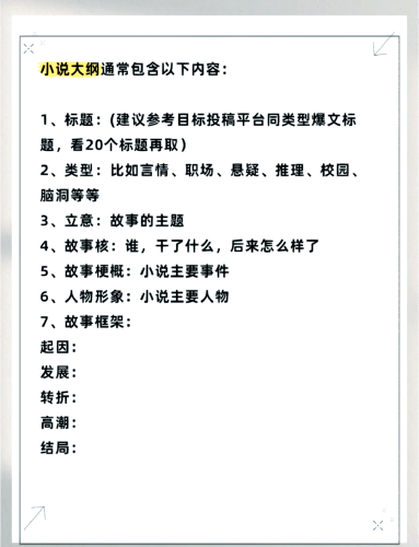 文章大纲